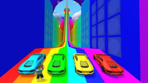 🌈 DRIVE ON A RAINBOW!