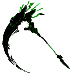 [Animated] Black Cyber Scythe (Green)