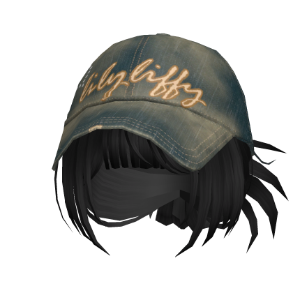 🍀Y2K Spikey Bun w Denim Cap Roblox item