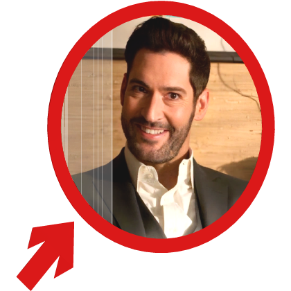 (Animated) Lucifer - Tom Ellis Pointing Arrow Meme Roblox item