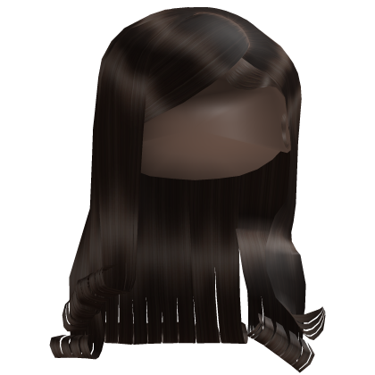 𝓭 Side Swoop Curly Bussdown (Brown)