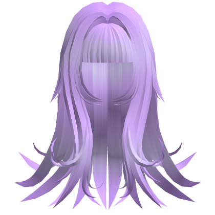Long kawaii anime moe spikes in purple