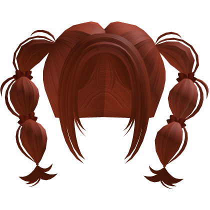 ♡ Brown Bubble Pigtails Hair Roblox item