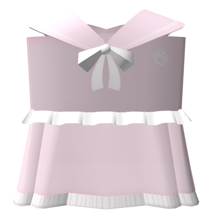 ノ꒰ (FREE UGC LIMITED) kawaii pink paw sailor dress thumbnail