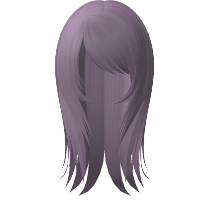 ☆ fatal emo doll messy straight hair light purple