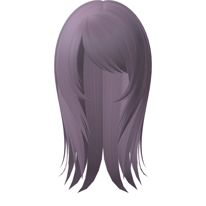 ☆ fatal emo doll messy straight hair light purple