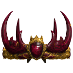 Gold Heart Circlet of Maroon Power