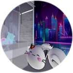 Kawaii Cat Roblox badge thumbnail