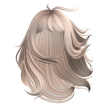 Long Anime Windy Messy Girl Hair (Platinum) Roblox item