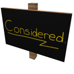 Considered Sign