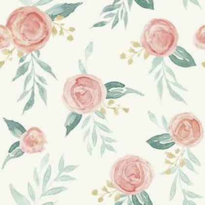 Aesthetic pink flowers wallpaper Roblox decal