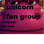 cool unicorn fan club group