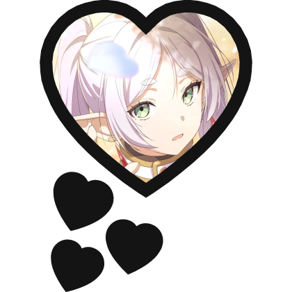 Frieren Thinking Hearts