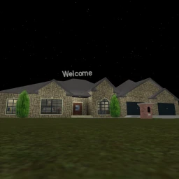 Beautiful lake Ranch house icon