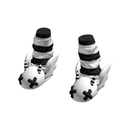Devil Slippers Reverse Monochrome