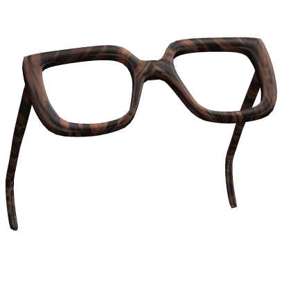 Raised Brown Pattern Oversized Square Glasses