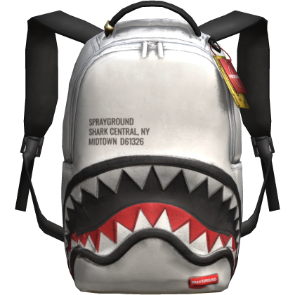 (4.0) White Sprayground Bookbag Roblox item