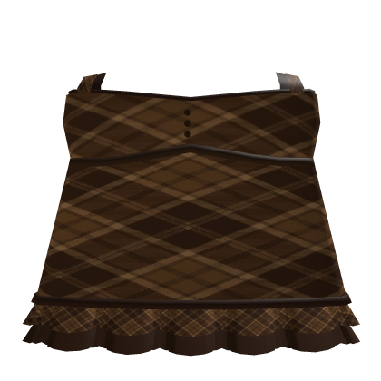 Brown Autumn Plaid Dress