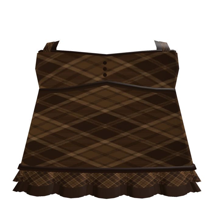 Brown Autumn Plaid Dress