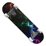 Rainbow Electric Lightning Skateboard