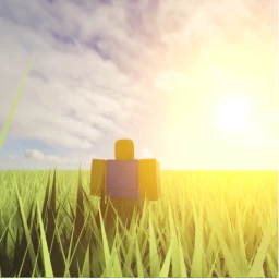 Running around in a field simulator icon