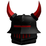 Black Red Knight Helmet