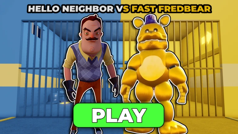 HELLO NEIGHBOR VS FAST FREDBEAR PRISON RUN! (Obby) thumbnail