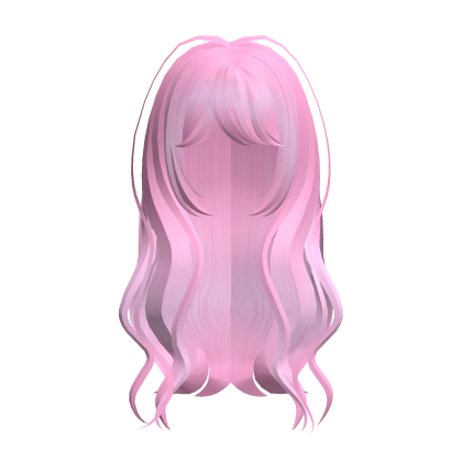 kawaii hot pink long dolly hair ♡ Roblox item