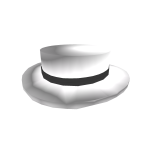 Squished White Top Hat