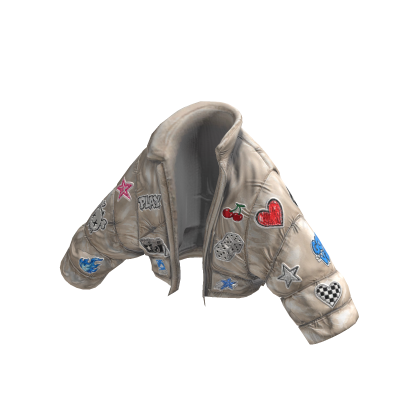 Soft Beige Puffer Jacket Y2K
