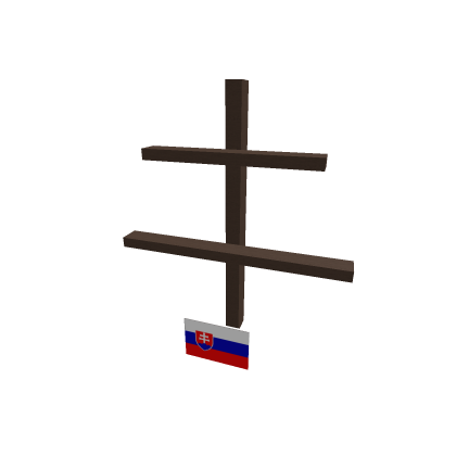 Slovakian cross wooden