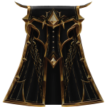 Black and Gold Vampiric Cape