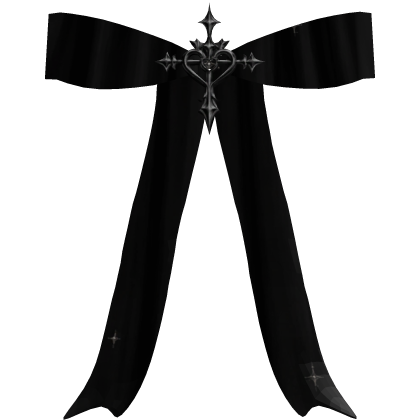 ♡ | vintage black gothic cross choker necklace ۶ৎ Roblox item