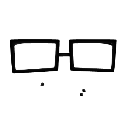 (Middle)  Black Scene Nerd Glasses w Piercings