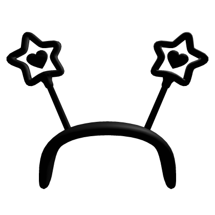 Black Hearts Diwali Sparkler Headband Addon