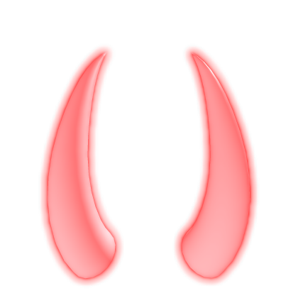 Emissive (GLOWING) Red Horns