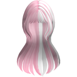Jellyfish Pink and White Hair