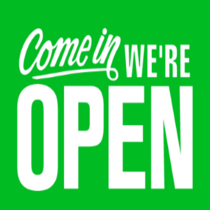 open sign Roblox decal
