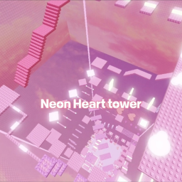 Neon heart tower 네온 하트 타워