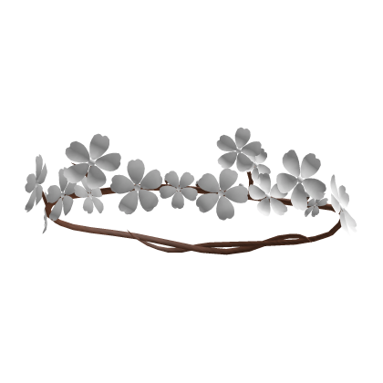 Cherry Blossom Sakura White Flowers Tiara Crown