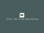 - [USA] - NSA Foreign Affairs Division