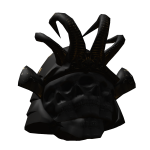 Darkened Undead Samurai Battle Helmet