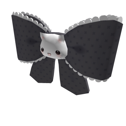 Kawaii Neko Hair Bow (black) Roblox item