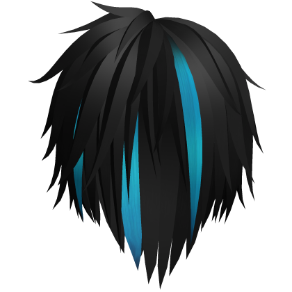 Cyan Assorted Fluffy Spiky Niche VKei Hair 49.