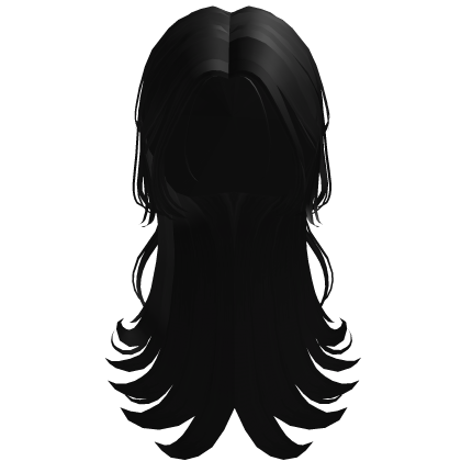 Tied Hair in Black Cute Roblox item