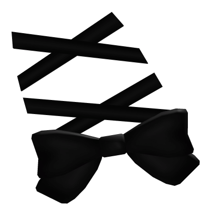 . black ribboned bow clip .