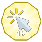 1,000 Button Clicks!