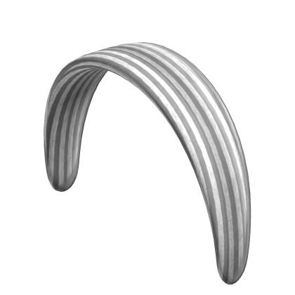 White Y2K Cute Coquette Stripe Headband 