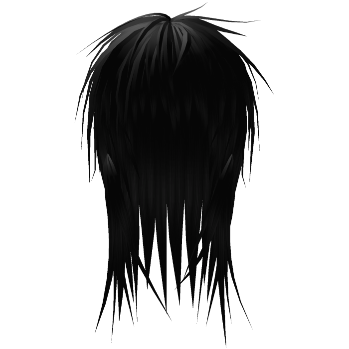 black wispy razor vampire hair 