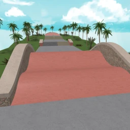 summer skate line icon